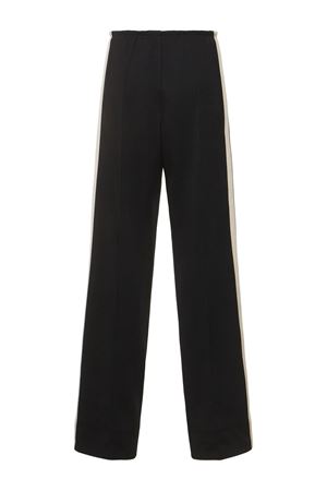 Black cotton track pants PALM ANGELS | PWCJ010S24FAB0011003